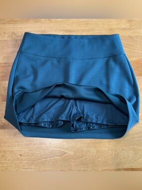 Infinity Linearflex Skort Womens M Blue Teal Modal Soft Skirt Shorts Pockets EUC